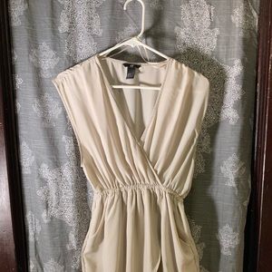 H&M greige shirt dress